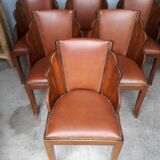Suite of 6 chairs era art deco 1930