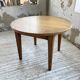 Table ronde années 50 en chêne