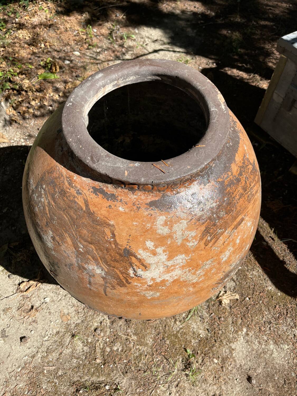 Terracotta pot jar