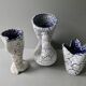Trio of tense ceramic vases, 70s
