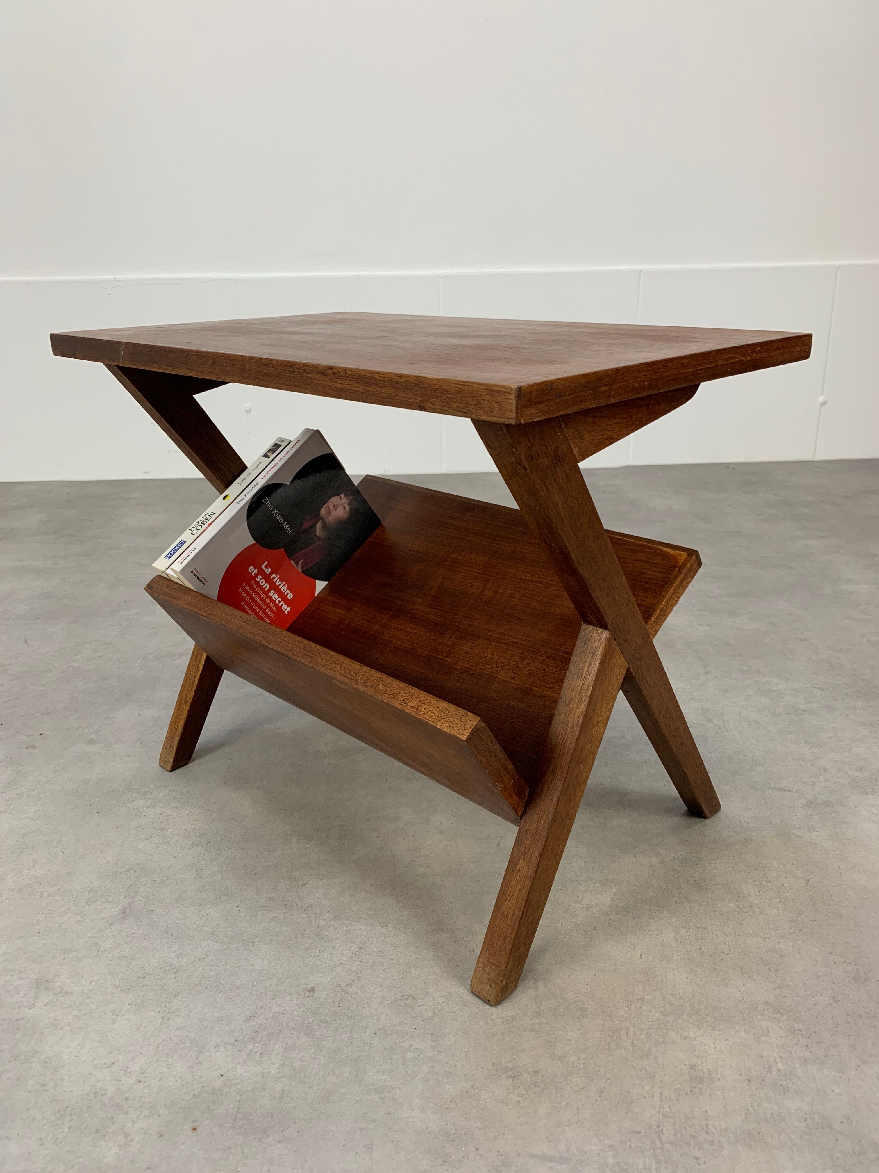 Side table feet compass door book 50s