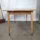 Dining table light oak foot vintage compass