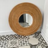 Wicker mirror