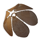 Rattan flower suspension