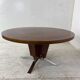 Table basse art déco moderniste en palissandre et acier chromé, années 1930