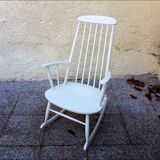White vintage rocking-chair