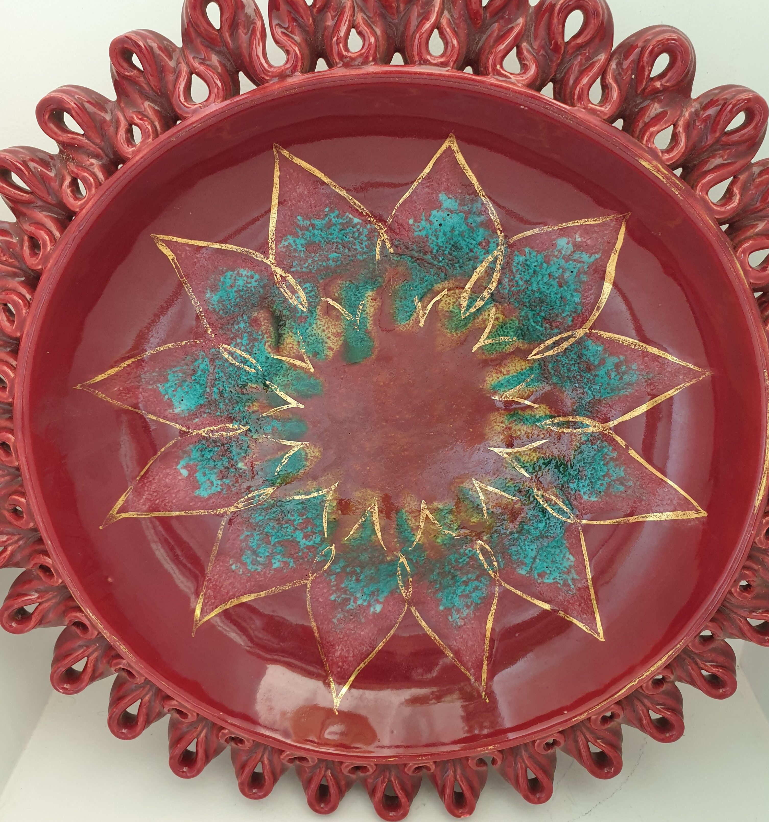 Ceramic dish Vallauris 1930s