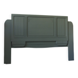 Art Deco headboard for a 160 cm bed, enhanced in verdigris.