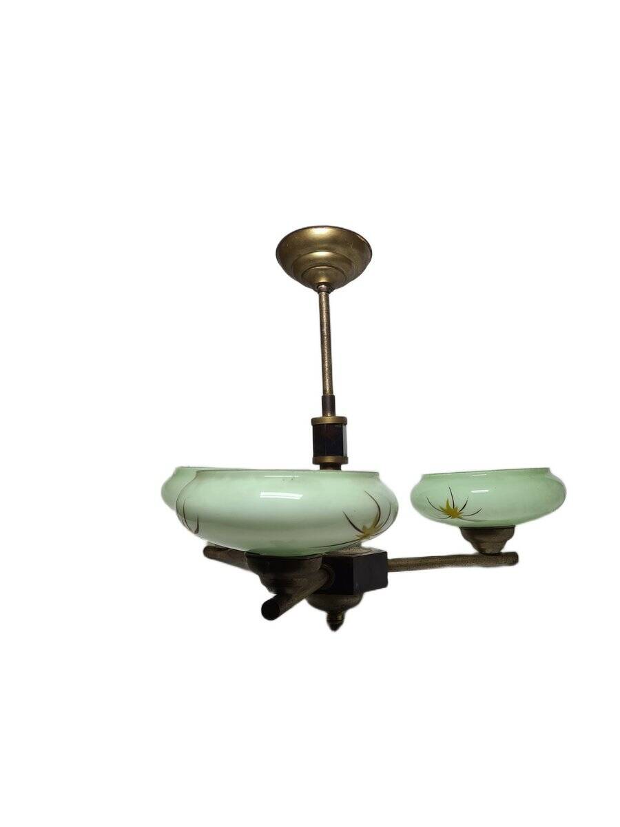 Art Deco style bakelite chandelier, Poland, 1950s
