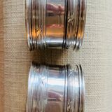 Pair of silver towel rings