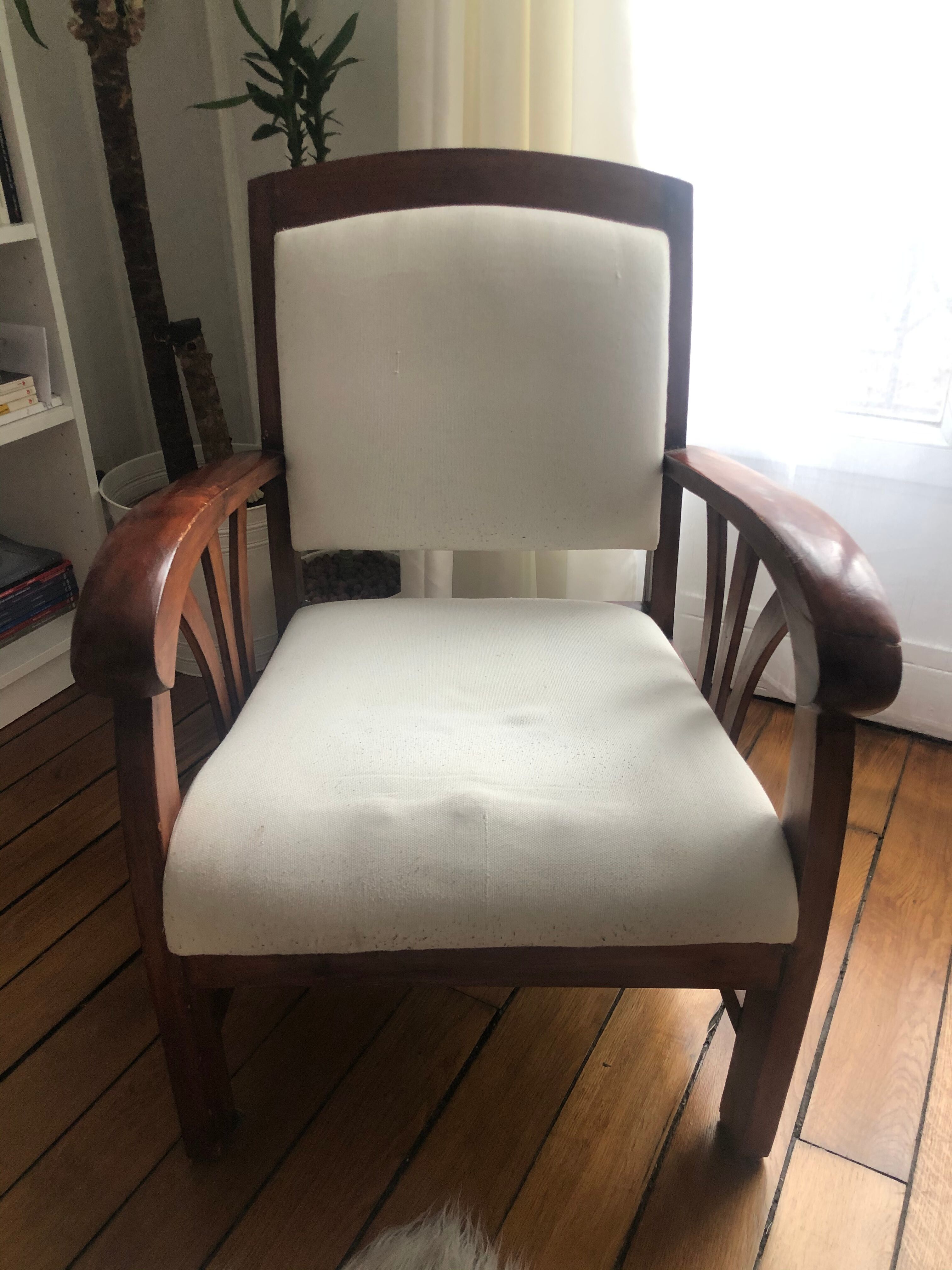 Colonial-style armchairs