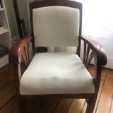 Colonial-style armchairs