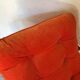 Fauteuil chauffeuse vintage pop 1970’s tubulure chrome
