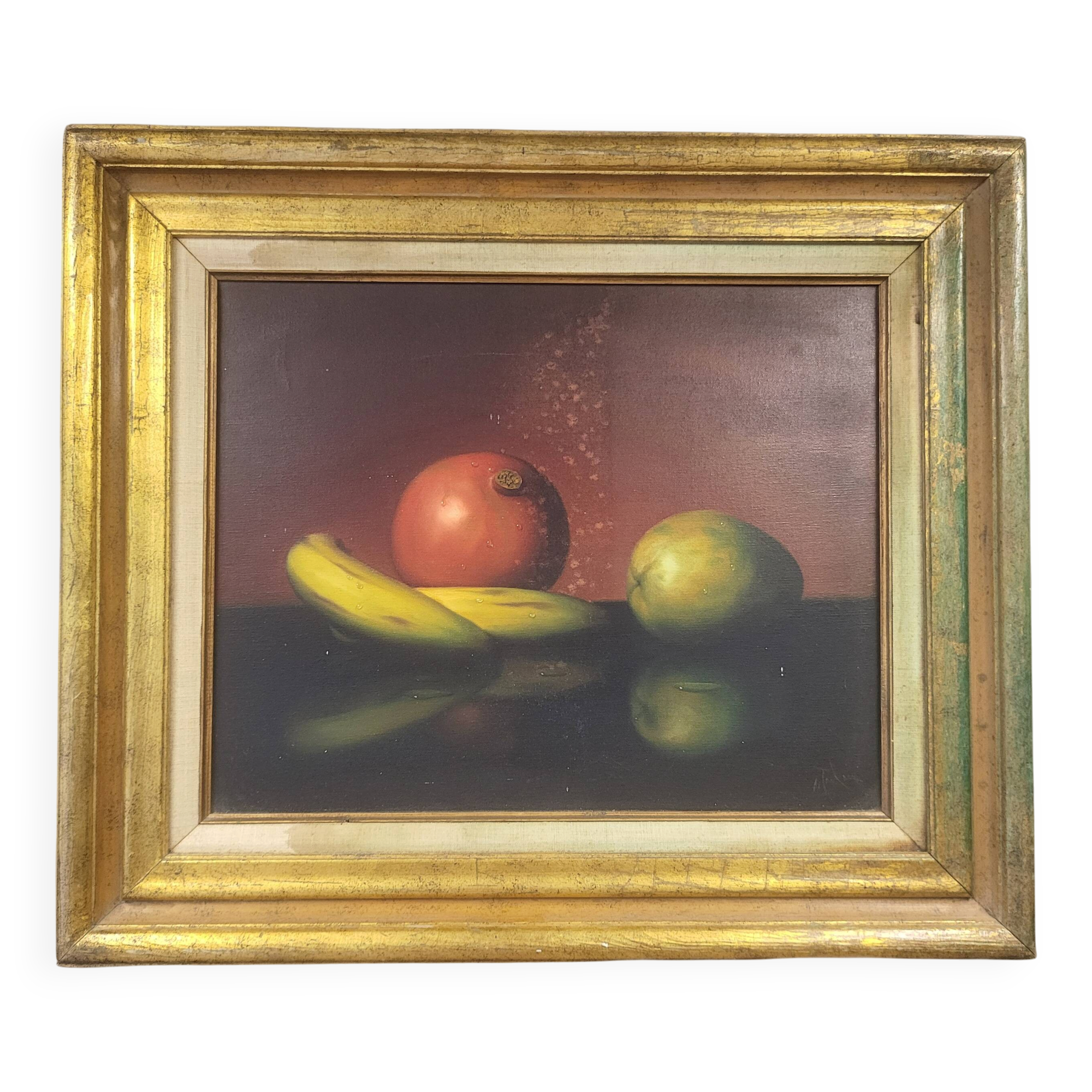 Alfred Jackson (1940–2001) – Hyper-real still life – Oil on canvas
