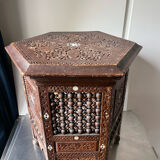 Antique Ottoman Turkish octagonal table