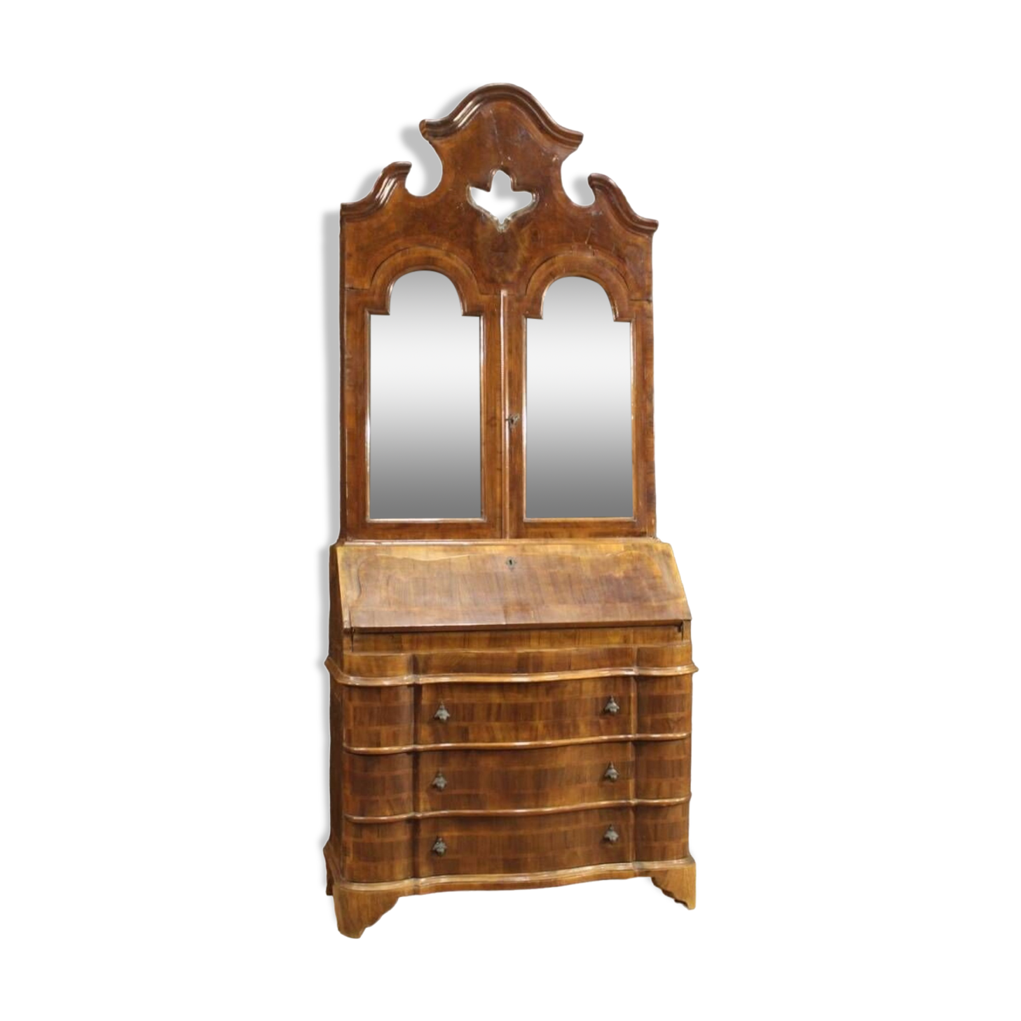 Venetian double body trumeau in wood from 20th century