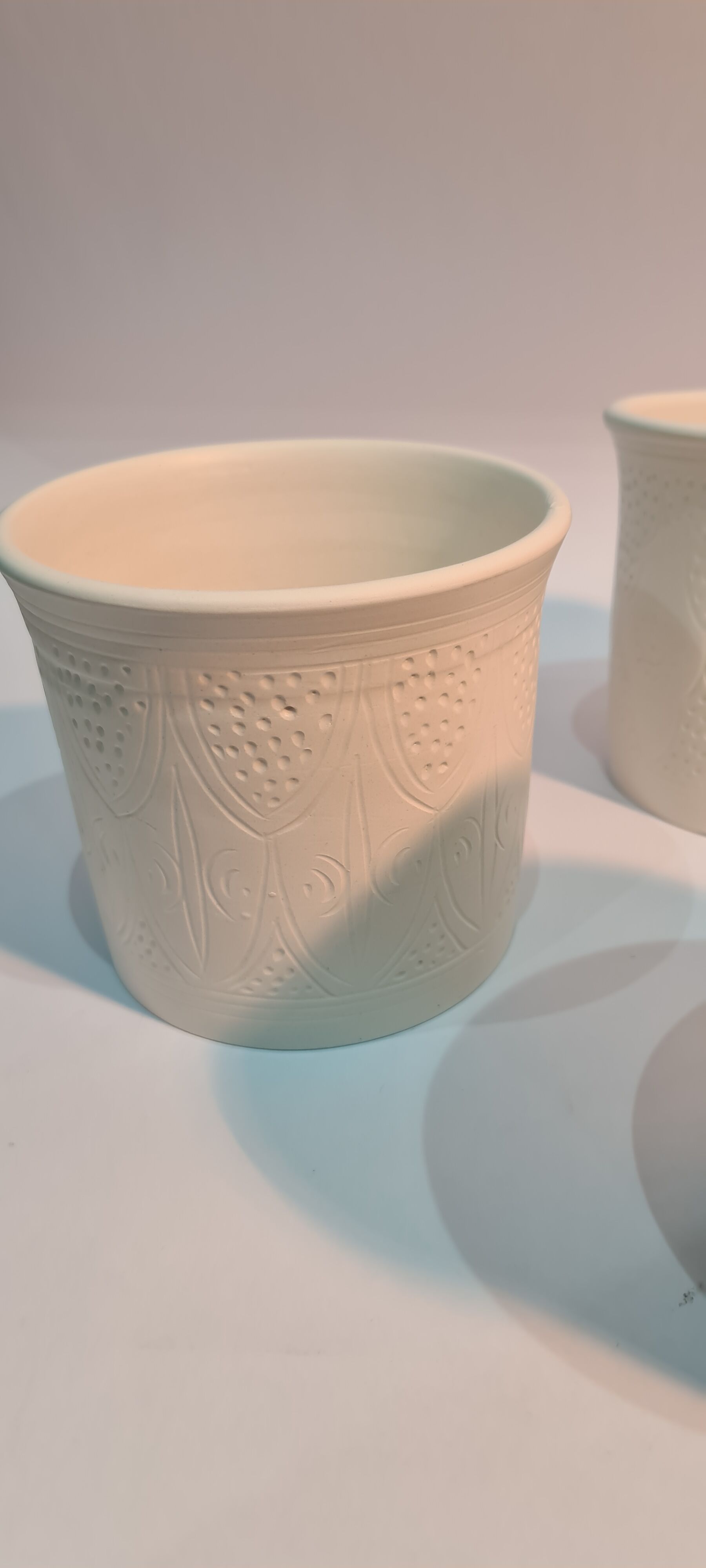 Matte white vase