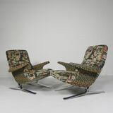Set of 2 armchairs, model Copenhague, Francois Letourneur, 1960s