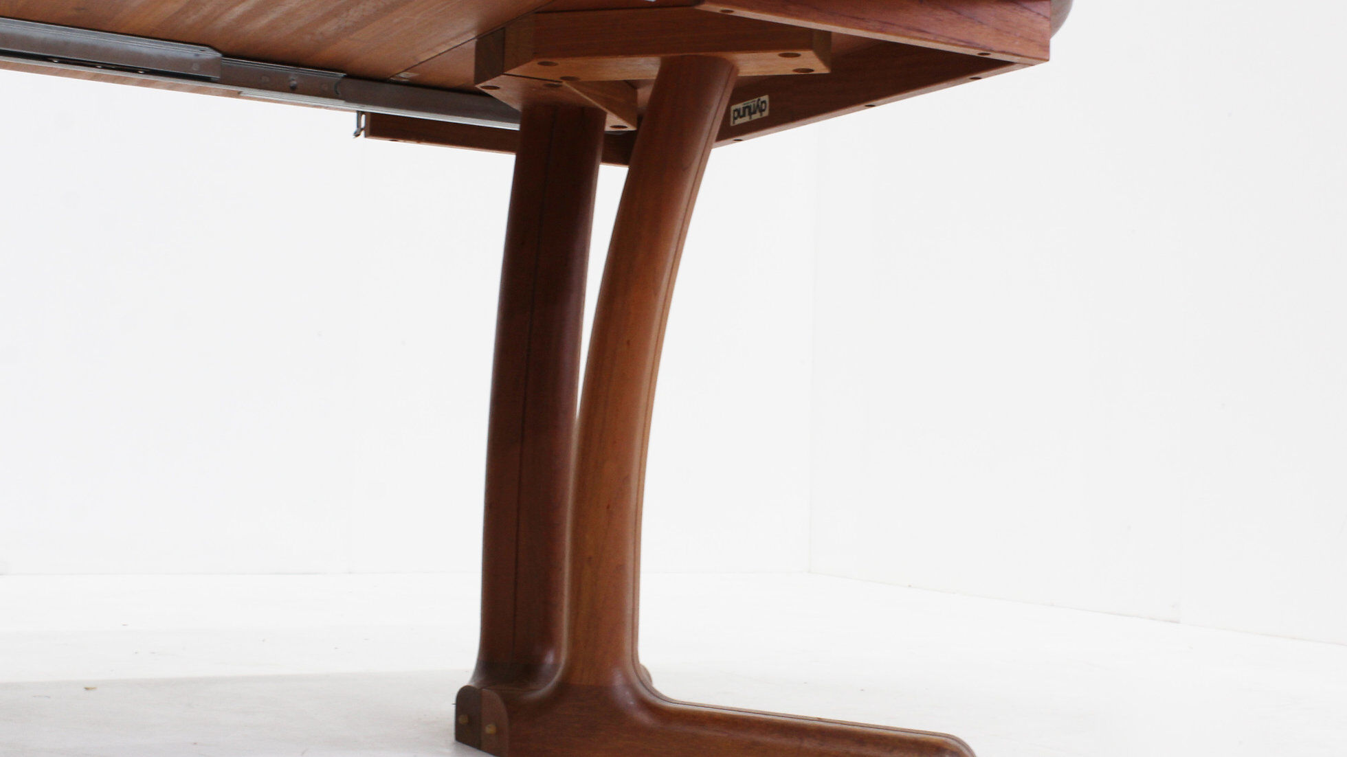 Vintage Dyrlund Danish round dining table teak