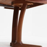 Vintage Dyrlund Danish round dining table teak