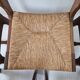 MidCentury Brutalist Oak "Razor Blade" Dining Chairs, Set of 6, France 60's