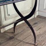 Wrought iron workshop table from around 1900