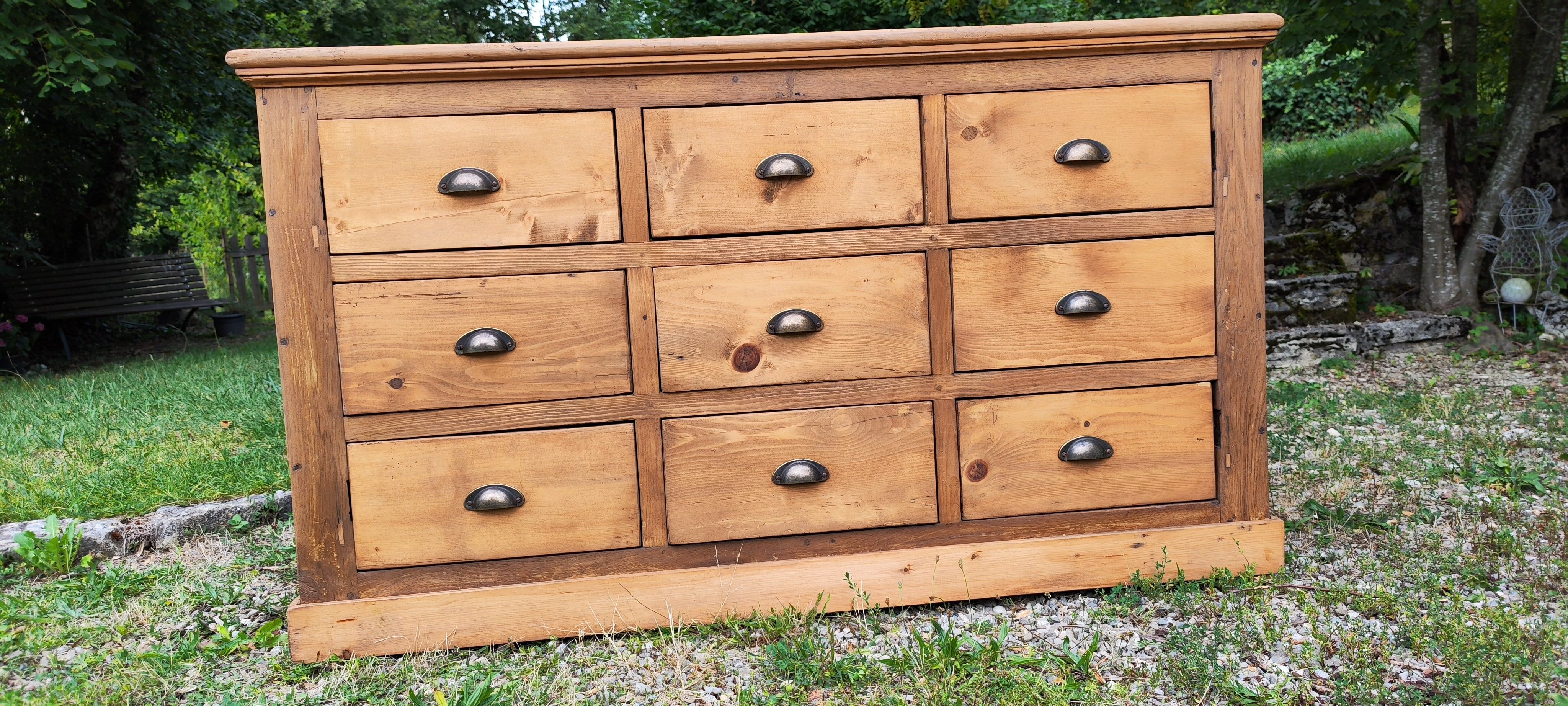 New furniture drawers solid pine, industrial trade furniture