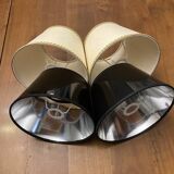 4 lampshades, including 1 free, cream and black