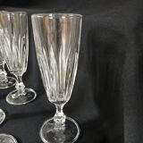 8 antique champagne flutes