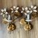 Pair of vintage Florentine wall lights in gilded metal – 1960s