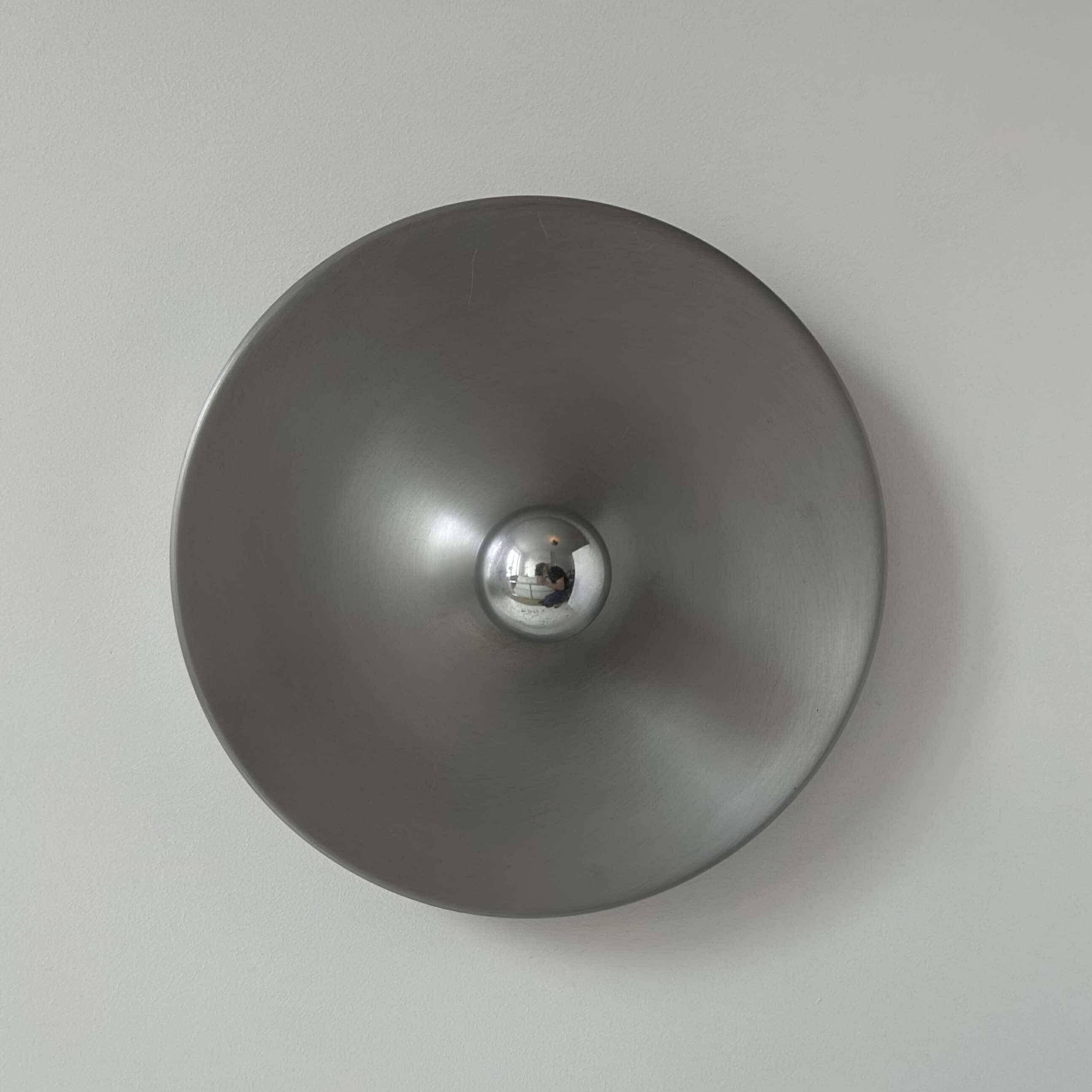 Vintage wall light, brushed metal, Staff Leuchten "Selection Perriand Les Arcs"