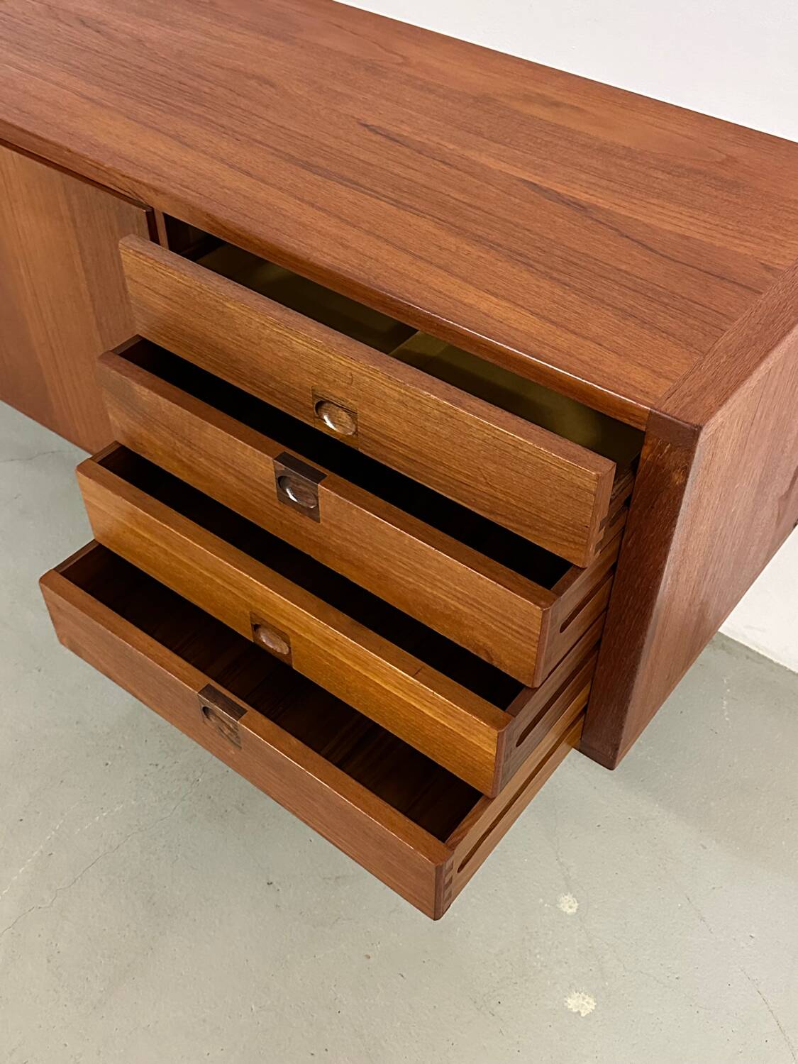 Mid-Century Teak Sideboard by Lennart Bender for Ulfert