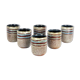 6 Accolay ceramic cups, 1950