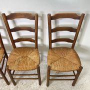 Set of 4 mulched chairs