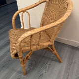 Rattan armchair for children