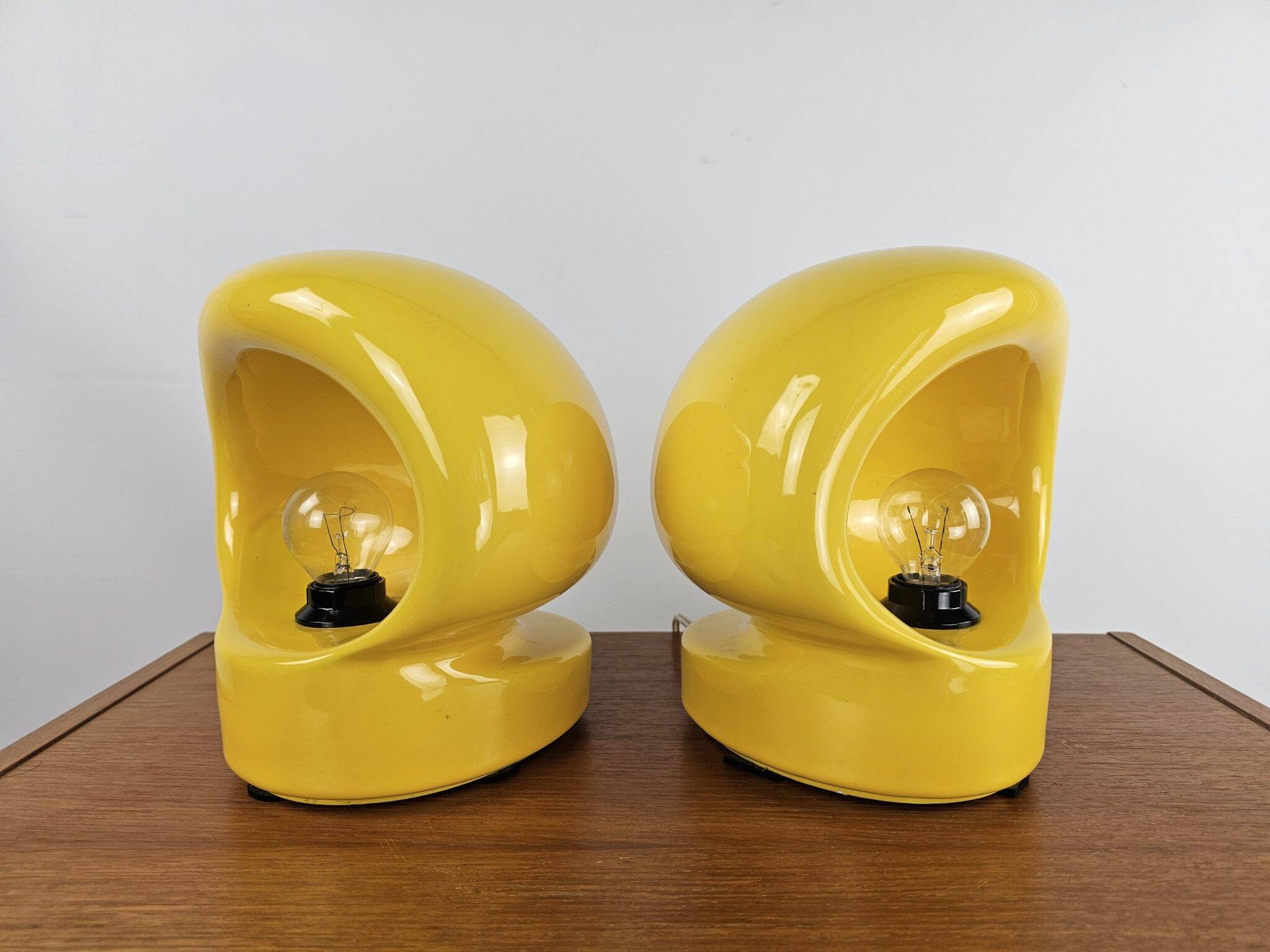 Ensemble de 2 lampes de table très rares d'Enzo Biolo pour Il Picchio, années 1960