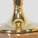 Brass table lamp stand with palmettes