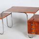 Bauhaus Walnut Writing Desk by A. Lurcat for Kovona, Czech, 1940s