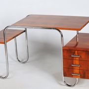 Bauhaus Walnut Writing Desk by A. Lurcat for Kovona, Czech, 1940s