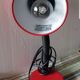Retro red desk lamp