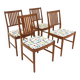 4 Scandinavian teak chairs, Sweden, 1960