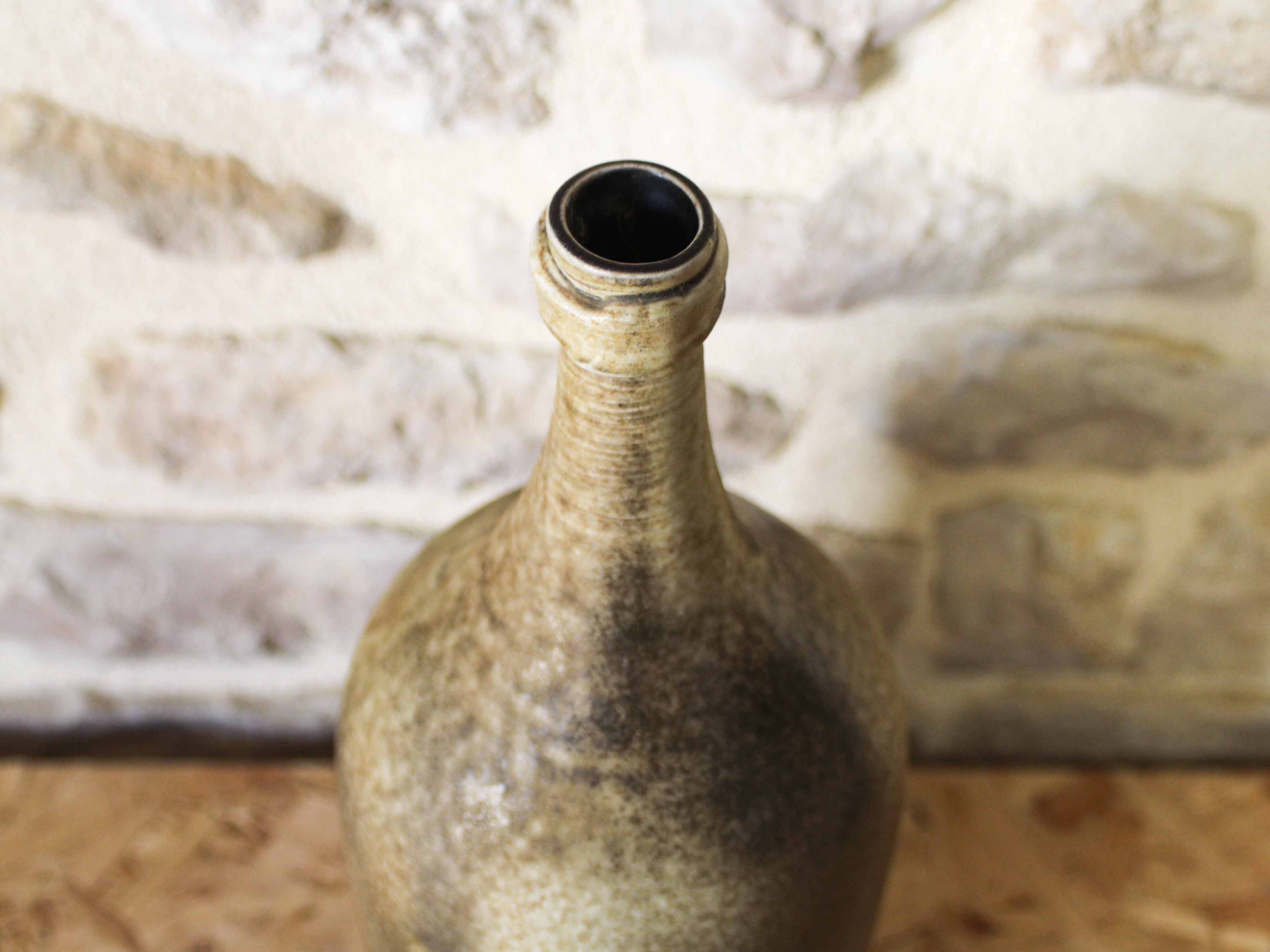 Alain Gaudebert stoneware bottle