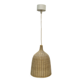 Suspension lustre en osier Ikea vintage, style bohème chic