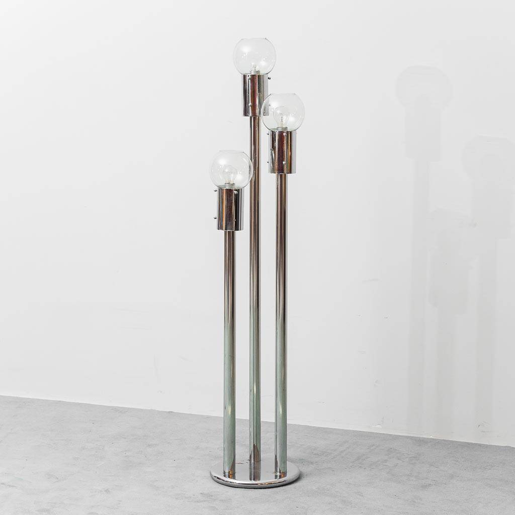 Floor lamp with 3 lights by Toni Zuccheri, 1970s vintage modernism
