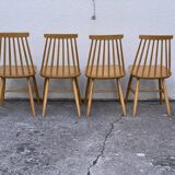 Scandinavian chairs Pinnstol ZPM Radomsko 1950