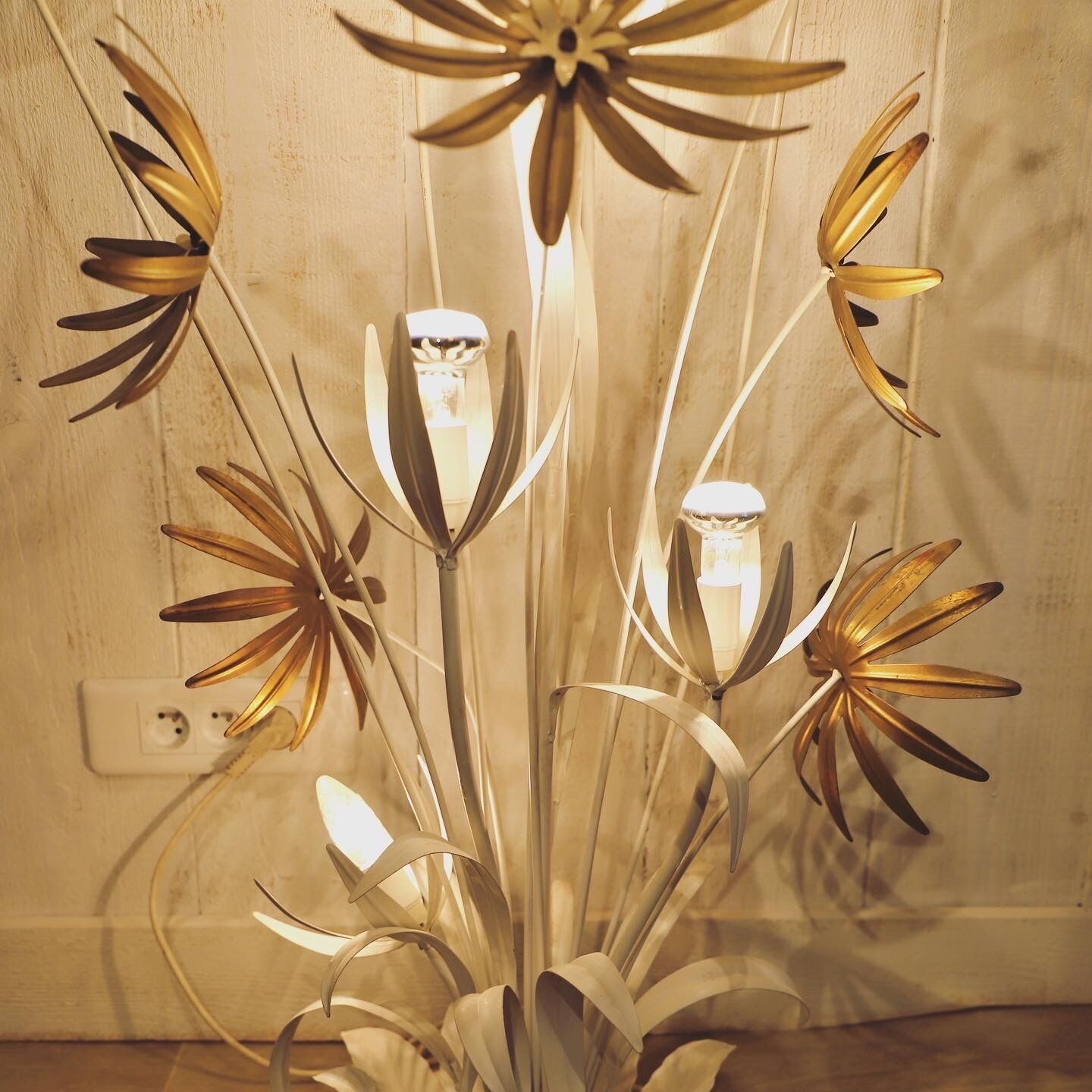Vintage floral lamppost by Hans Kögl, 1970