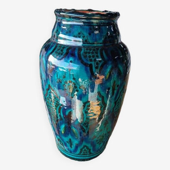 Ancien vase paint main