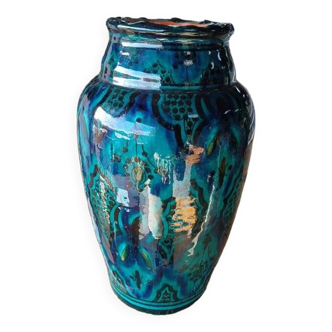 Old hand painted vase