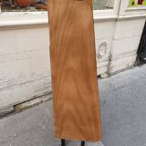 Wooden bookcase-shelf on black metal legs, Pierre Guariche style, 1960