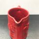 Former pitcher St Clement ceramics red decor horses made in france vintage